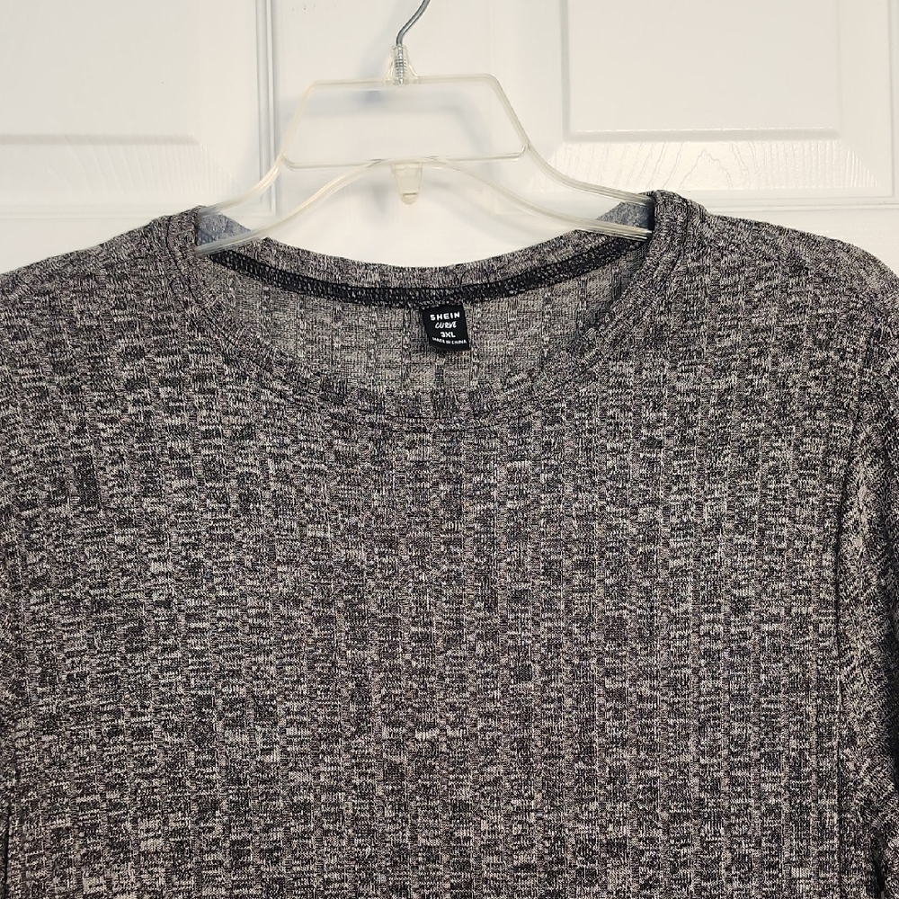 SHEIN Charcoal Long Sleeve Dress - Picture 2 of 10